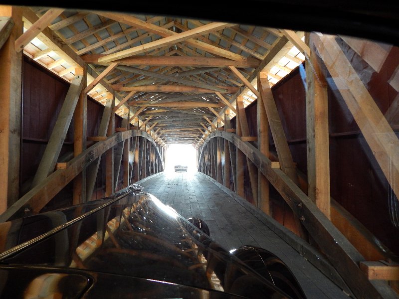 Image 085.JPG - Interior of Pinetown Covered Bridge - Arch construction - Carol Robb photo